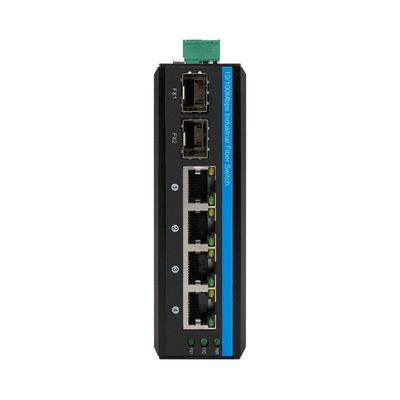 Olycom 4-Port PoE Switch Hızlı Ethernet SFP Fiber Endüstriyel Seviye 120W Bütçe Dış Mekan Kullanımı
