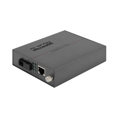 Tek Mod Fiber Media Converter 1.25G Ethernet WDM Optik Yönetilmeyen 30W PoE