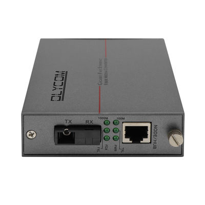 Tek Mod Fiber Media Converter 1.25G Ethernet WDM Optik Yönetilmeyen 30W PoE