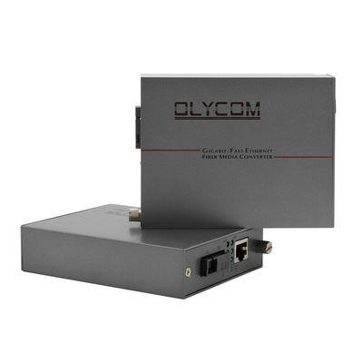 Tek Mod Fiber Media Converter 1.25G Ethernet WDM Optik Yönetilmeyen 30W PoE