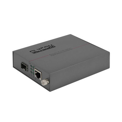 Gigabit Yönetilmeyen Fiber Optic Ethernet Medya Dönüştürücü SFP Slot DC5V Rack Montajlı