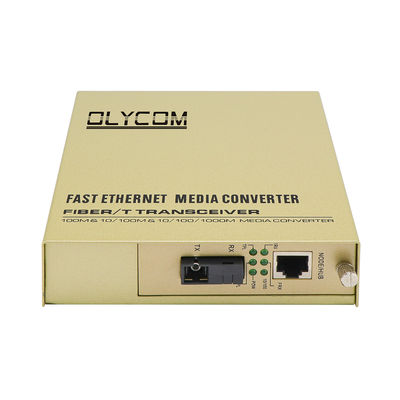 WDM Medya Dönüştürücüsü 100Mbps Rack Mount Fiber Copper Extender Yönetilmemiş