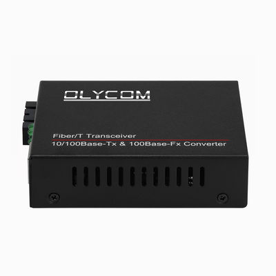 10/100M POE Medya Dönüştürücüsü PSE Fiber Optic Ethernet 48V SC IPC için çift fiber
