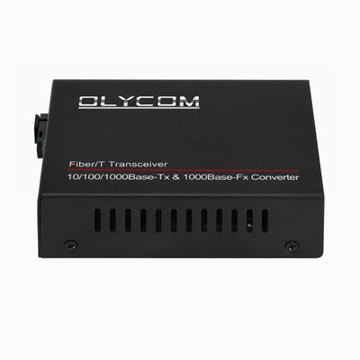 Gigabit Tek Mod Medya Dönüştürücü PoE Yönetilmemiş DC48V 1310/1550nm 20KM SC Fiber