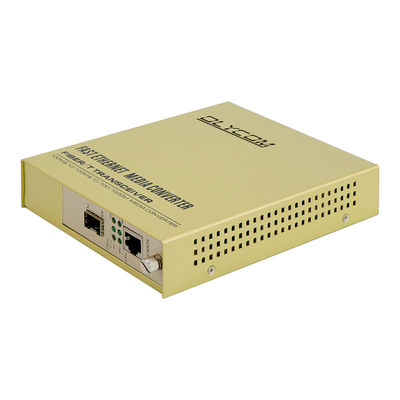 SFP Slot Rack Media Converter 1310nm Tek Mod Fiber Ethernet Converter Yönetilmemiş
