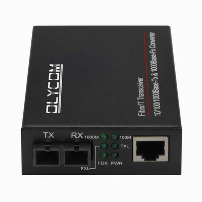 2 Port Gigabit Medya Dönüştürücü Yönetilmemiş SC Port Duplex Tek Moduz Çok Moduz