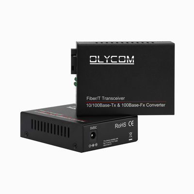WDM Hızlı Ethernet Fiber Optik Medya Dönüştürücü LFPT Yönetilmemiş 20KM SC Port CE