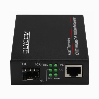 Gigabit Fiber Optic Ethernet Medya Dönüştürücü Gigabit SFP Yönetilmeyen Şasi Montajlı