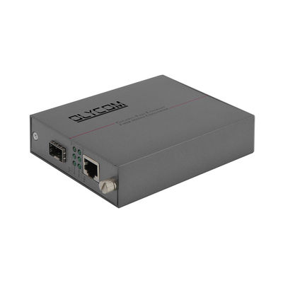 Kara Kutu DC5V1A Fiber Optik Ethernet Medya Dönüştürücü Kasa 128K Tampon Boyutu