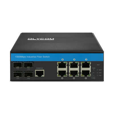 15.4W Endüstriyel Yönetimli POE Anahtarı Poe Gigabit Ethernet'i Destekleyen 6 Bağlantı Noktası