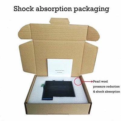 4 Port DIN PoE Switch Gigabit Ağı 100M 1G SFP Fiber Yönetilmeyen Fanless Realtek Üssü