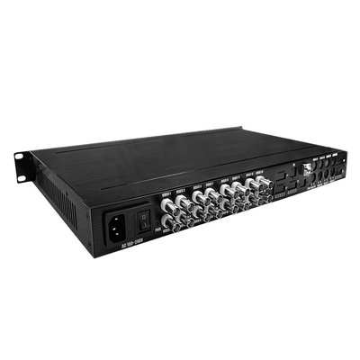 16 Port AHD CVI TVI CVBS Video To Fiber Converter HD 1080P CCTV İzleme AC220V