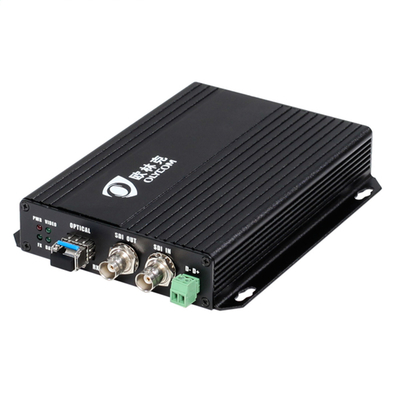 HD-SDI RS485 Veri Fiber Video Genişletici LC Fiber 1310 / 1550nm 20Km 12V Giriş