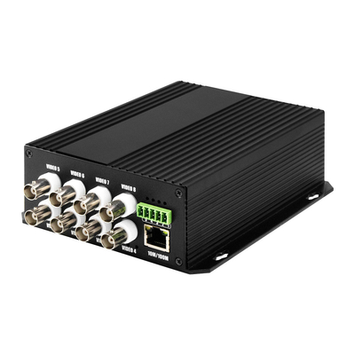 8 Port CCTV Video Audio Ethernet Kuru Bağlantı Fiber Media Converter Bidi D5V2A