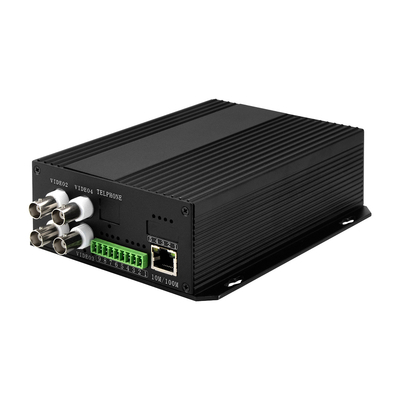 4 Kanallı CCTV Analog Video Fiber Optic Converter NTSC/PAL/SECAM Uyumlu