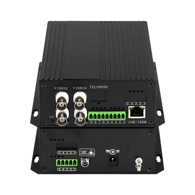 4 Kanallı CCTV Analog Video Fiber Optic Converter NTSC/PAL/SECAM Uyumlu