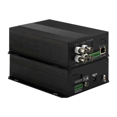 4 Kanallı CCTV Analog Video Fiber Optic Converter NTSC/PAL/SECAM Uyumlu