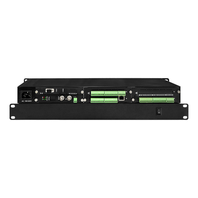 3G SDI Video Ethernet Veri Fiber Converter Bidi RS232 Bağlantı Kapama Optik Genişletici 1U Rack