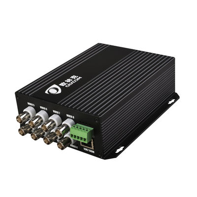 8 Port Video Veri Fiber Media Converter 10/100Mbps Ethernet RS485 Veri DC12V bağımsız