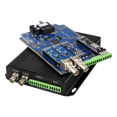 Dengeli Ses RS422 RS485 Video Medya Dönüştürücü DC5V 2A ST Fiber 30km CE