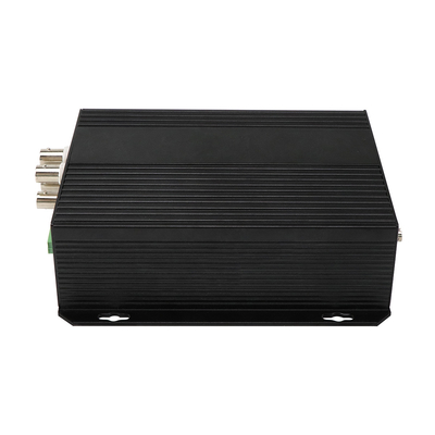 4 kanallı AV Dengeli Ses Ethernet Video Medya Dönüştürücü DC5V ST Fiber